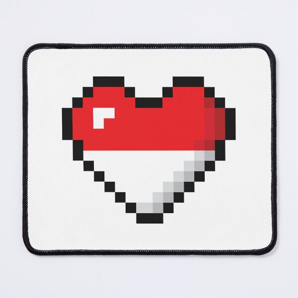 Item preview, Monaco Flag Heart Pixel Art designed and sold by Wander-Wave.