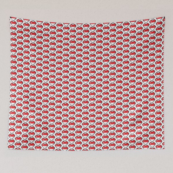 Item preview, Monaco Flag Heart Pixel Art designed and sold by Wander-Wave.