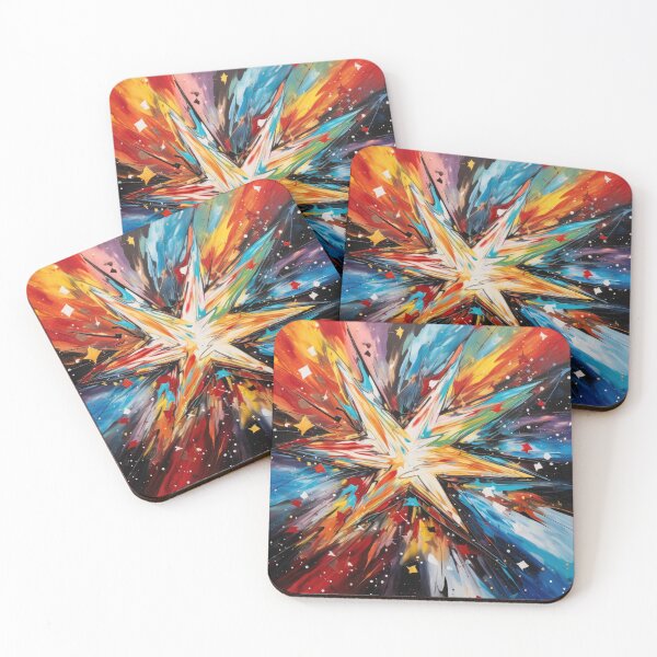 Item preview, Explore "Simplistic & Minimalistic Star Collision Art" designed and sold by ArtificialGenes.