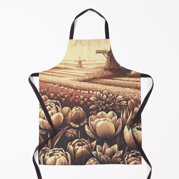Item preview, Blossoming Tulips and Windmill Charm designed and sold by PictorialWhimsy.