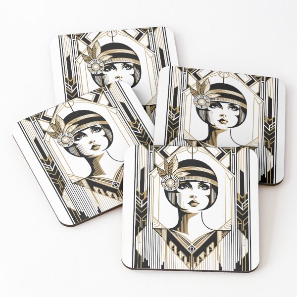 Item preview, Elegant flappers of the 1920s designed and sold by LongIslandDesgn.