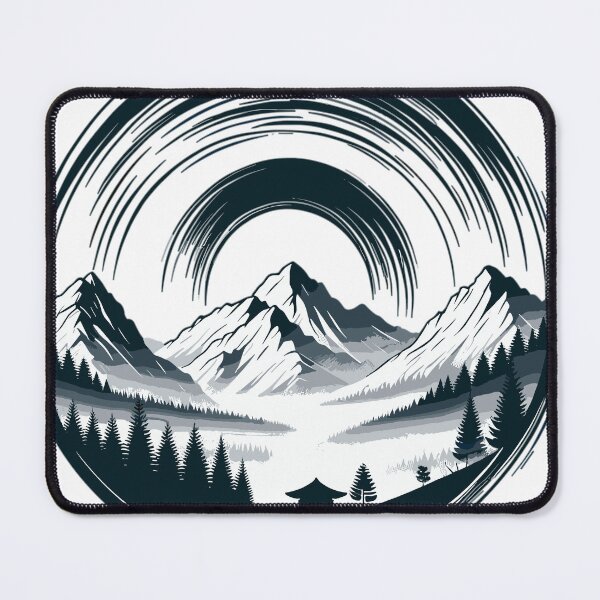 Item preview, Contemplative mountain landscape designed and sold by LongIslandDesgn.