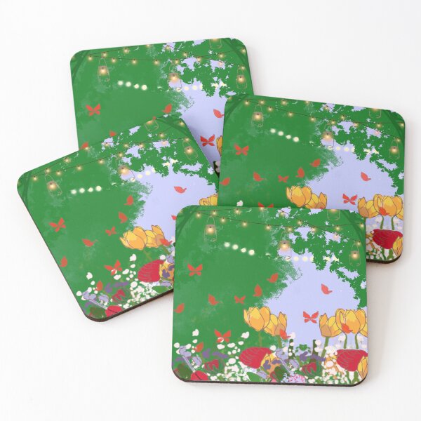 Item preview, Night in the garden, with butterflies designed and sold by Wallmoa.