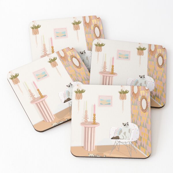 Item preview, Interior with cats designed and sold by SychEvaartist.