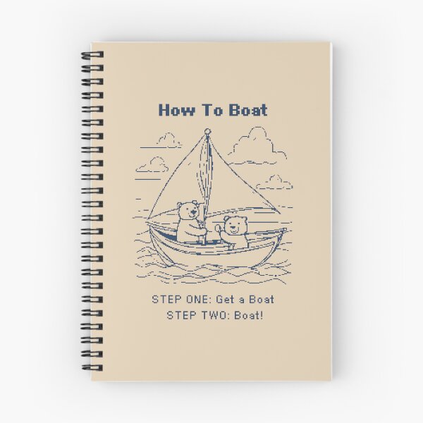 Item preview, How To Boat - 1bit Pixelart designed and sold by pxlboy.