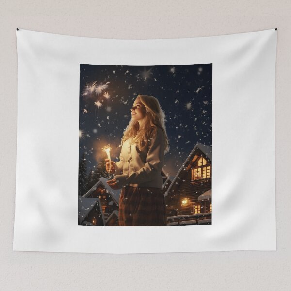 Item preview, Winter Bliss: Snowflakes and Fireplace designed and sold by Shirtastically.