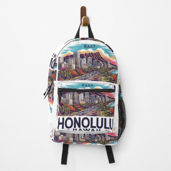 Item preview, Honolulu, Hawaii, Watercolor Illustration designed and sold by PaintMeWorld.