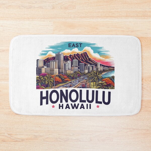 Item preview, Honolulu, Hawaii, Watercolor Illustration designed and sold by PaintMeWorld.