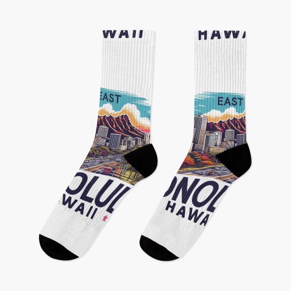 Item preview, Honolulu, Hawaii, Watercolor Illustration designed and sold by PaintMeWorld.