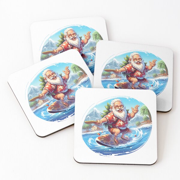 Item preview, Santa Surfs into Christmas designed and sold by formanienazarty.