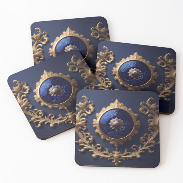 Item preview, Midnight Blue & Gold Baroque designed and sold by DesignsByPrnces.