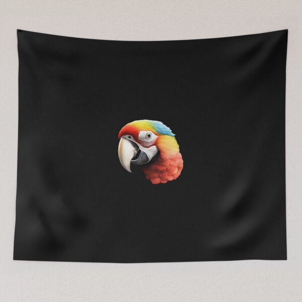 Item preview, Beautiful Head Colorful Parrot designed and sold by Aquillashop.