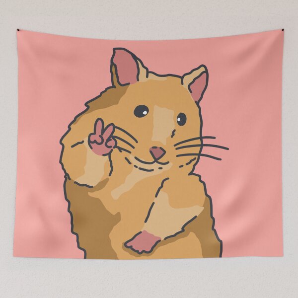 Item preview, Peace Hamster Meme designed and sold by Chanaika4.