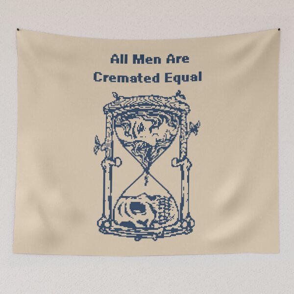 Item preview, All Men Are Cremated Equal - 1bit Pixel Art designed and sold by pxlboy.