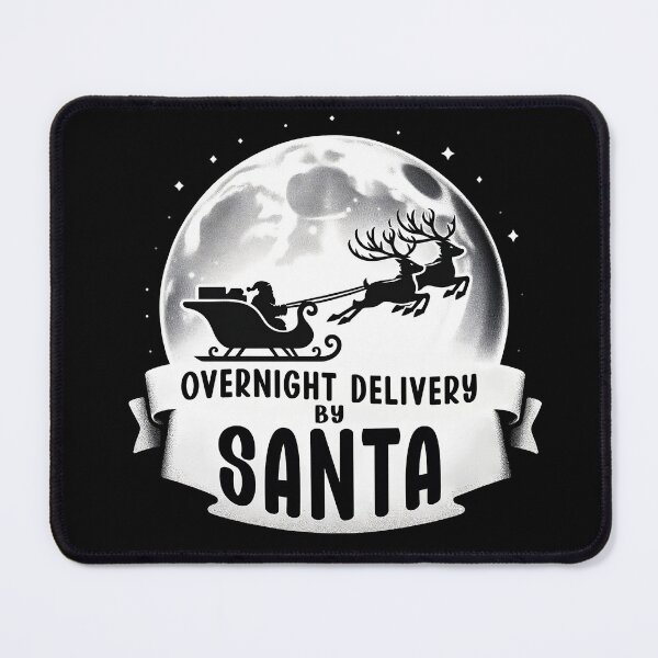 Item preview, overnight delivery by Santa: Santa's Delivery Express designed and sold by NexaArts.