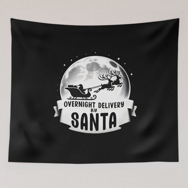 Item preview, overnight delivery by Santa: Santa's Delivery Express designed and sold by NexaArts.