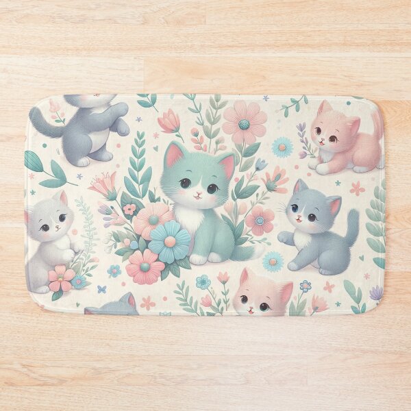 Item preview, Pastel Kittens Print - Chic Chat Créations Ref.082 designed and sold by ChicChat.