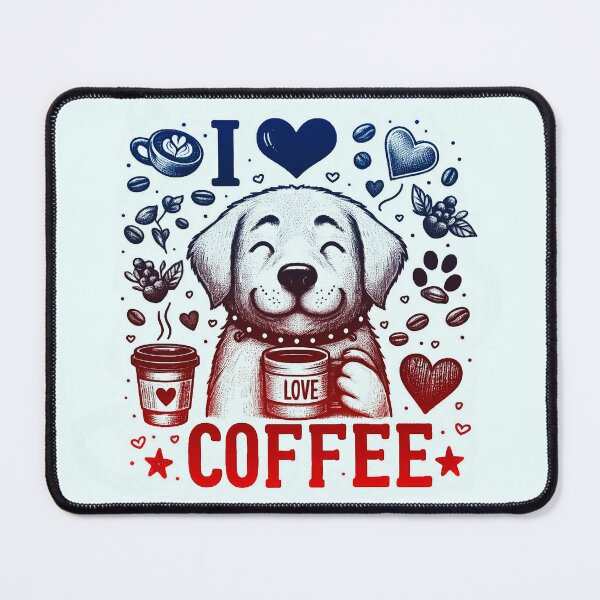 Item preview, This cute dog loves coffee. designed and sold by fotoryum.