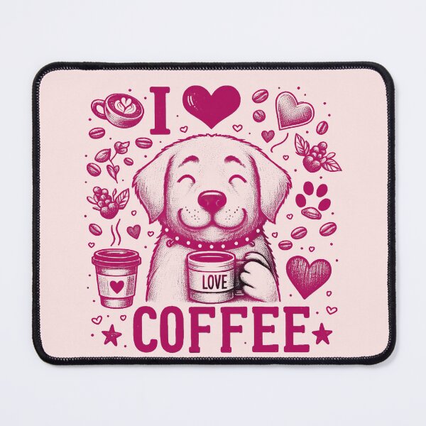 Item preview, This cute dog loves coffee. designed and sold by fotoryum.