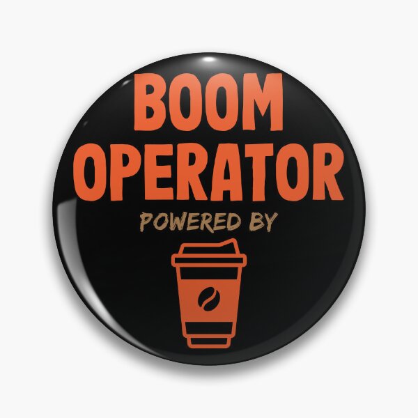 Artikelvorschau, Boom Operator Powered by Coffee entworfen und verkauft von NermilioDesigns.