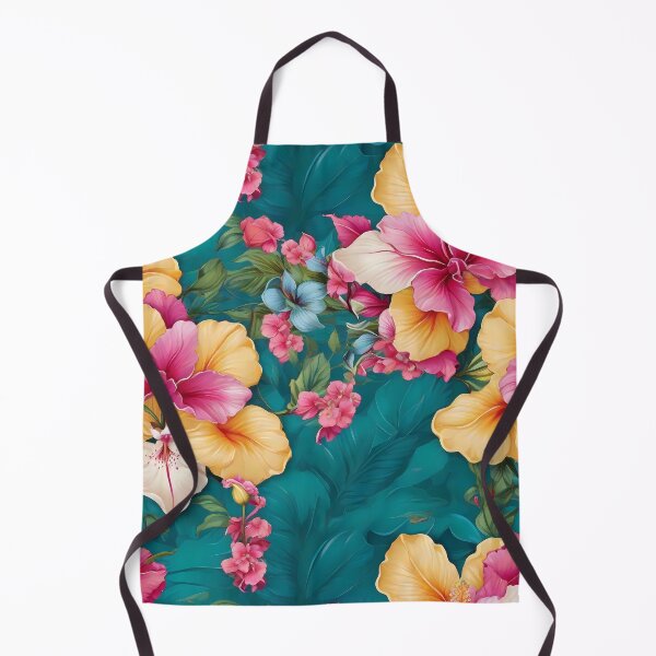 Item preview, Vibrant, exotic flowers like Hibiscus and Orchids ideal for beachwear or summer-themed prints designed and sold by ArtVibeX.