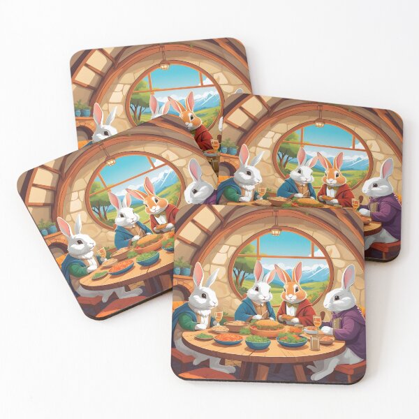 Item preview, Bunnies Having Lunch Artwork designed and sold by WildlifeInc.