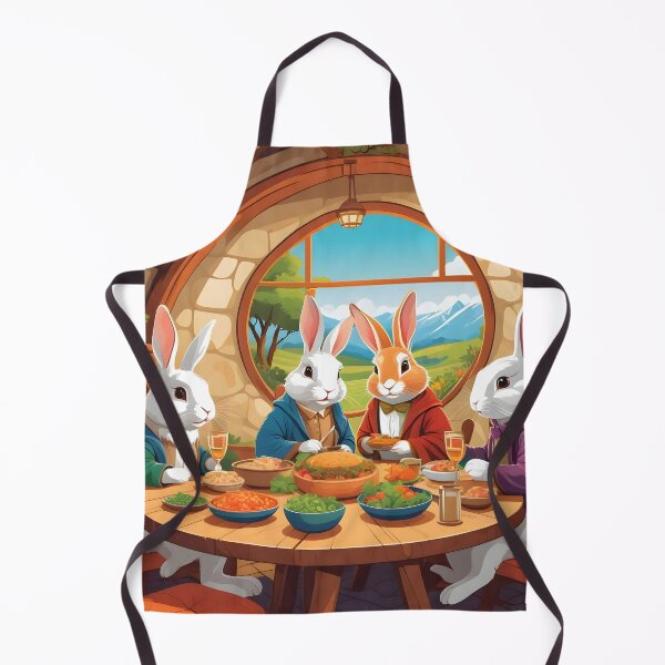 Item preview, Bunnies Having Lunch Artwork designed and sold by WildlifeInc.