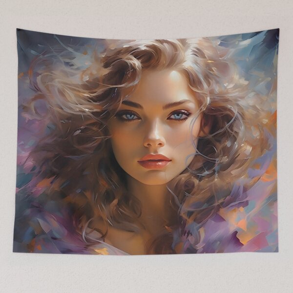 Item preview, Woman with mesmerizing eyes designed and sold by AI-Only Creations.