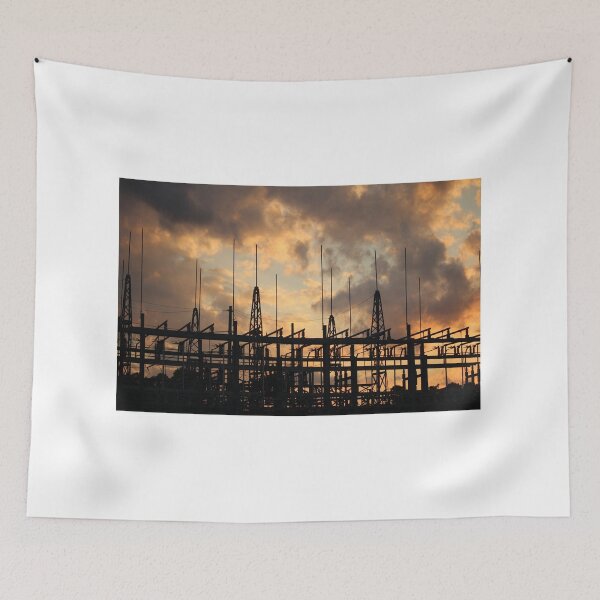 Item preview, Power Grid At Sunset designed and sold by Cynthia48.