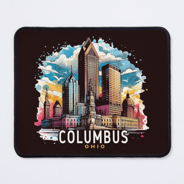 Item preview, Columbus, Ohio, Watercolor Illustration designed and sold by PaintMeWorld.