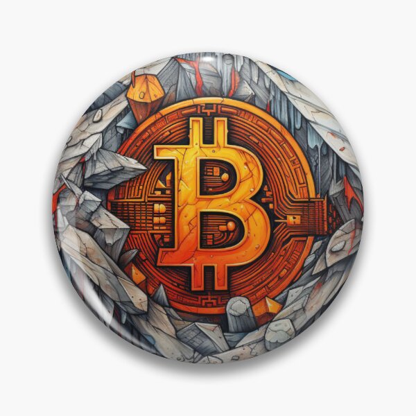 Item preview, Bitcoin in solid rock symbol designed and sold by SkyEditor.