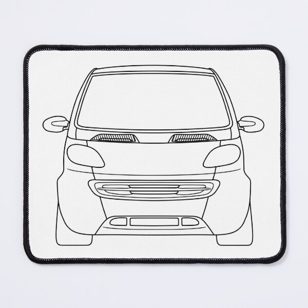 Item preview, Smart ForTwoblack lined art designed and sold by EdimDesign.