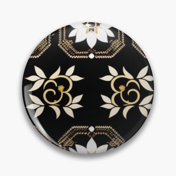 Artikelvorschau, Goldfarbenes R-Monogramm-Design mit weißen Blumen entworfen und verkauft von Roxburylane.