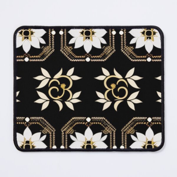 Artikelvorschau, Goldfarbenes R-Monogramm-Design mit weißen Blumen entworfen und verkauft von Roxburylane.