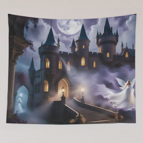 Item preview, Gothic Shadows: Moonlit Ghosts at the Castle designed and sold by PanoramaPrints.