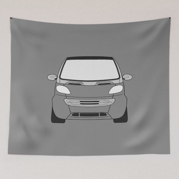 Item preview, Smart ForTwo black lined art with colored parts silver trim designed and sold by EdimDesign.