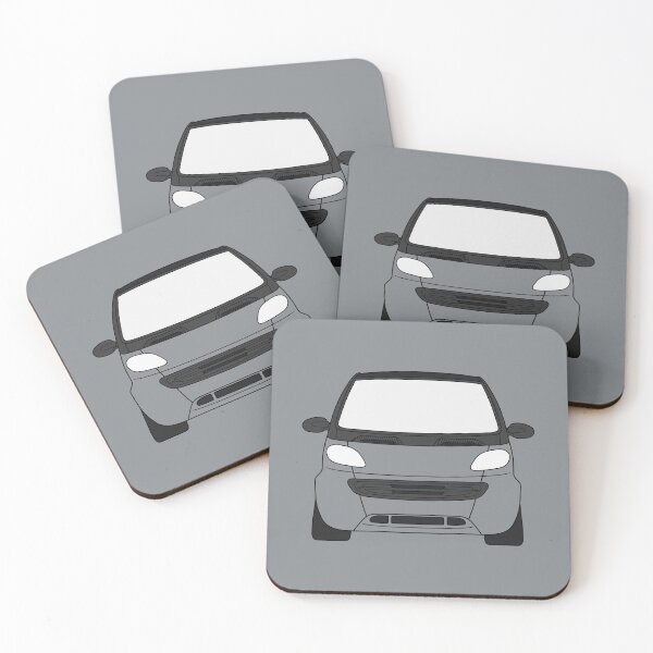 Item preview, Smart ForTwo black lined art with colored parts black trim designed and sold by EdimDesign.