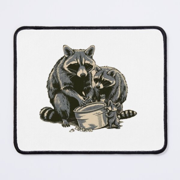 Item preview, Raccoons and a Mouse designed and sold by Alexandria1928.