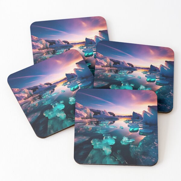 Item preview, Iceland Lake with sunrise sky - Landscape photography designed and sold by TheArtistOf2022.