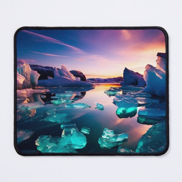 Item preview, Iceland Lake with sunrise sky - Landscape photography designed and sold by TheArtistOf2022.