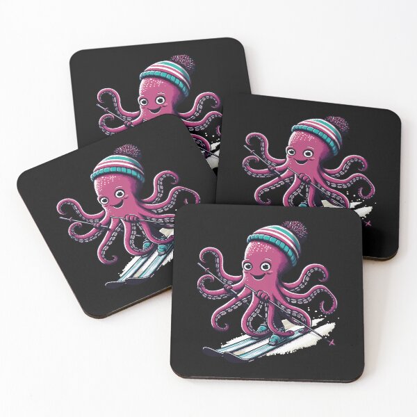 Item preview, Octopus Skiing Funny Octopus Ski Lover Winter Snow Ski Season  designed and sold by wtfbba.