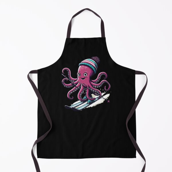 Item preview, Octopus Skiing Funny Octopus Ski Lover Winter Snow Ski Season designed and sold by wtfbba.
