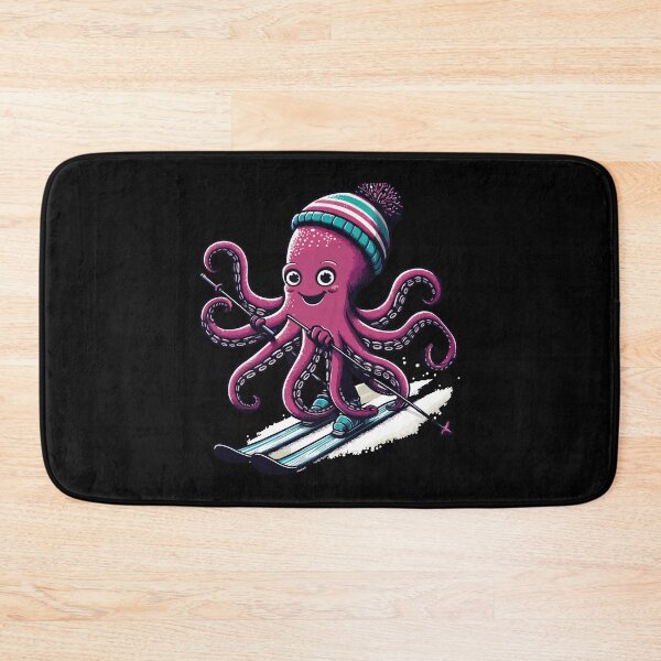 Item preview, Octopus Skiing Funny Octopus Ski Lover Winter Snow Ski Season  designed and sold by wtfbba.