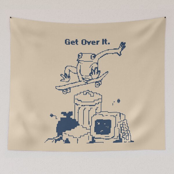 Item preview, Get Over It. 1bit Pixel Art designed and sold by pxlboy.