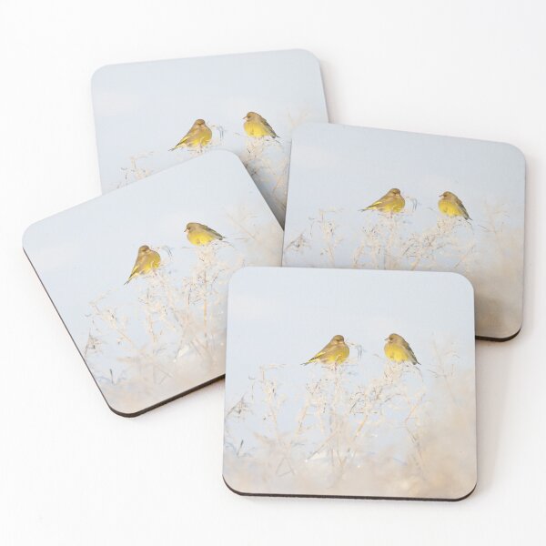 Item preview, Lovely Greenfinch couple designed and sold by Remo Savisaar.