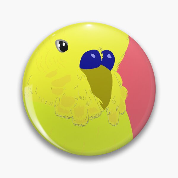 Item preview, Yellow Budgie in Heart designed and sold by TiffinByLK.