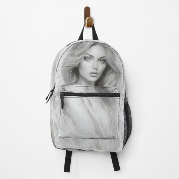 Item preview, Drawing of a woman with mesmerizing eyes designed and sold by AI-Only Creations.