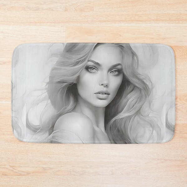 Item preview, Drawing of a woman with mesmerizing eyes designed and sold by AI-Only Creations.
