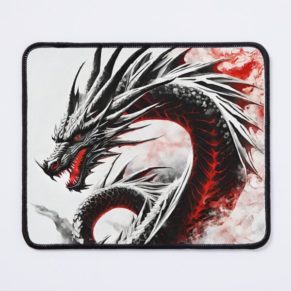 Item preview, Mystical Symphony: White, Black, and Red Dragon Art Collection designed and sold by PatternXS.