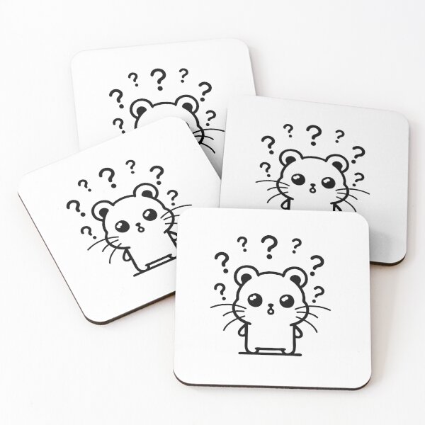 Item preview, Curiosity Captured: Puzzled Hamster Pose designed and sold by Pawsitive2Print.